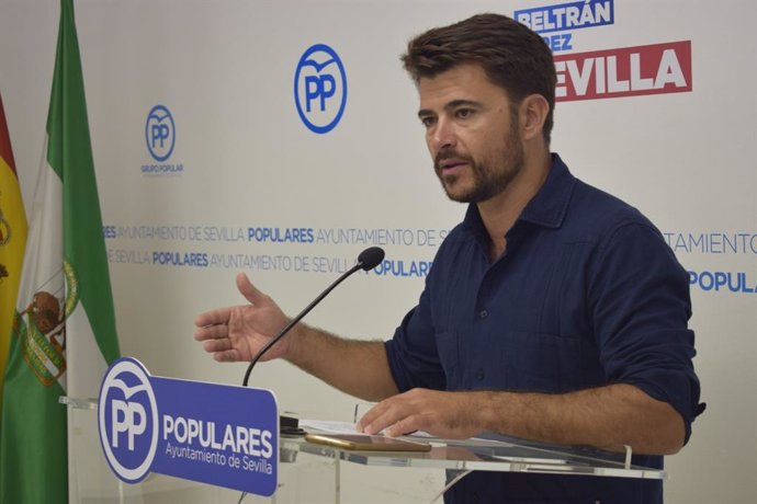 El portavoz del PP en el Ayuntamiento de Sevilla, Beltrán Pérez