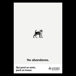 Carteles contra el abandono del Ayuntamiento de Valncia
