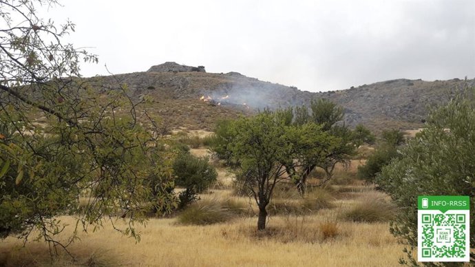 Paraje de Jódar donde ha acontecido el conato de incendio
