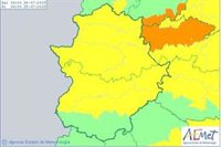 Gran parte de Extremadura continua este miércoles en aviso amarillo por temperaturas de hasta 39 grados