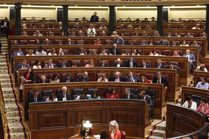 Vista del hemiciclo del Congreso de los Diputados durante la segunda sesión del debate de investidura a la Presidencia del Gobierno.