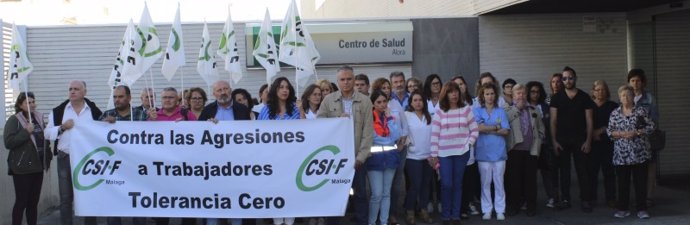Manifestación de CSIF Sanidad Málaga