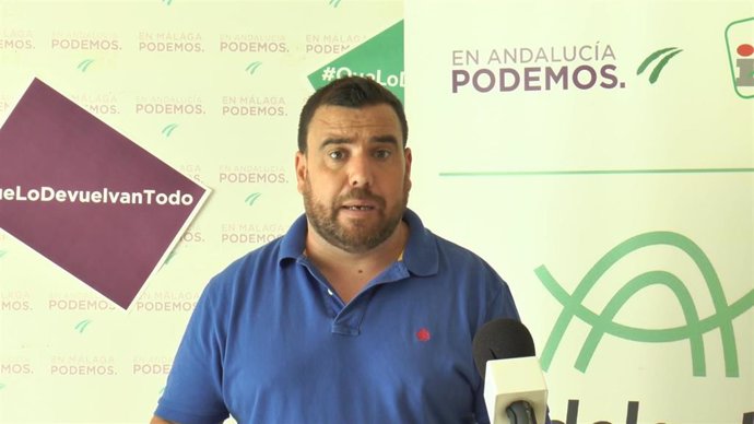 El secretario de Medio Rural y Marino de Podemos Andalucía y coordinador de la formación en Málaga, Alejandro Serrato