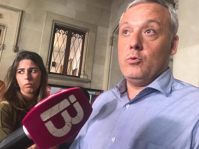 El conseller insular de Promoció Econmica i Desenvolupament Local, Jaume Alzamora, en declaracions als mitjans