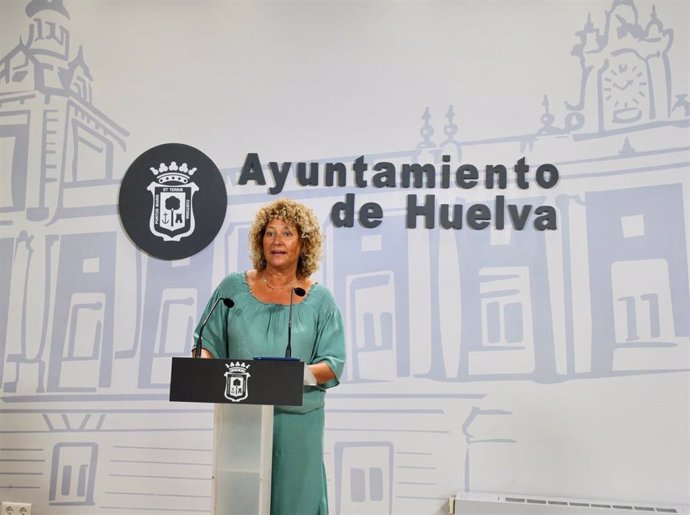 La presidenta del Grupo Popular en el Ayuntamiento de Huelva, Pilar Marín.