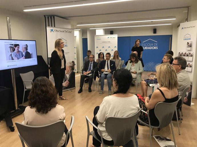Un taller de la Escuela de Cuidadores de La Caixa