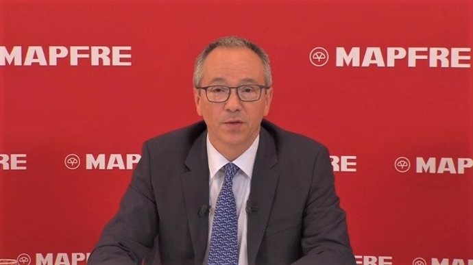 El director corporativo financiero de la compañía, Fernando Mata, durante la presentación de resultados del primer semestre de 2019.