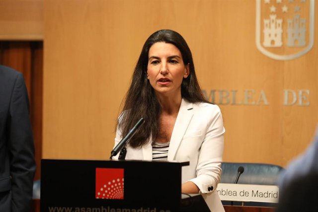 Imagen de archivo de la portavoz de Vox en la Asamblea de Madrid, Rocío Monasterio.