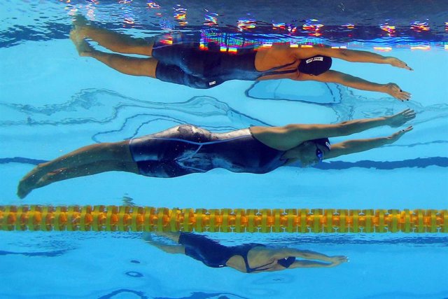 Semifinales de los 200 metros braza en el Campeonato del Mundo de 2019.