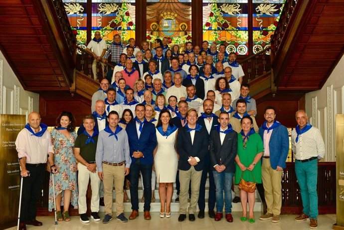 Comida de alcaldes de Cantabria en Santander, por la fiesta de Santiago