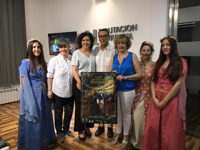 El presidente de la Diputación, Ignacio Caraballo, en la presentación de las jornadas medievales de Cortegana.