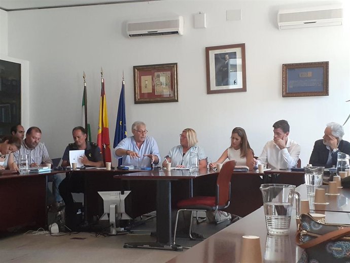 Reunión del Plan Venida de la Virgen a Almonte (Huelva).