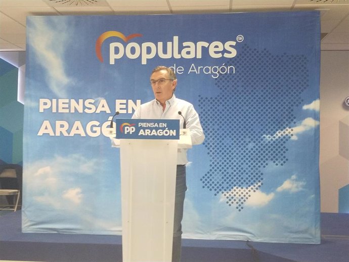 El presidente del PP Aragón, Luis María Beamonte