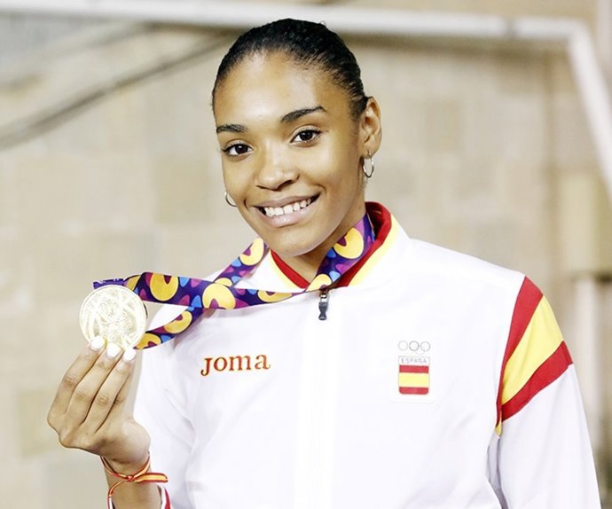 La atleta española Salma Paralluelo