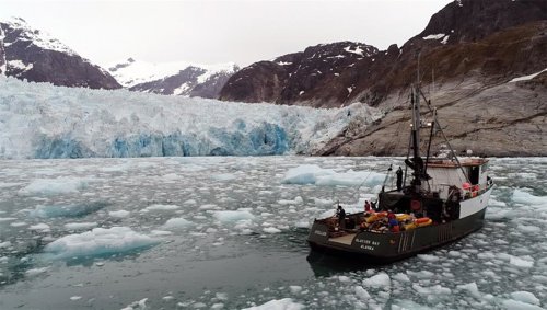 Frente de hielo del glaciar Le Conte