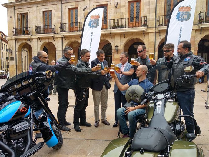 Oviedo.- Motoristas invitarán a cerveza sin alcohol para concienciar del peligro