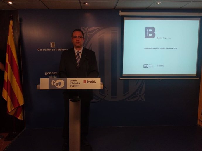 El director del Centre d'Estudis d'Opinió de la Generalitat (CEO), Jordi Argelaguet