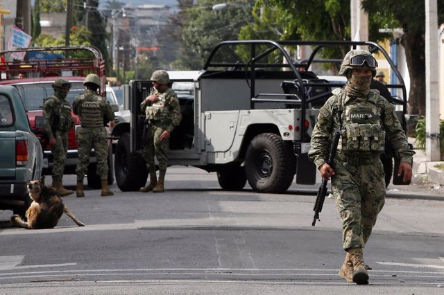 Militares mexicanos en Ciudad de México