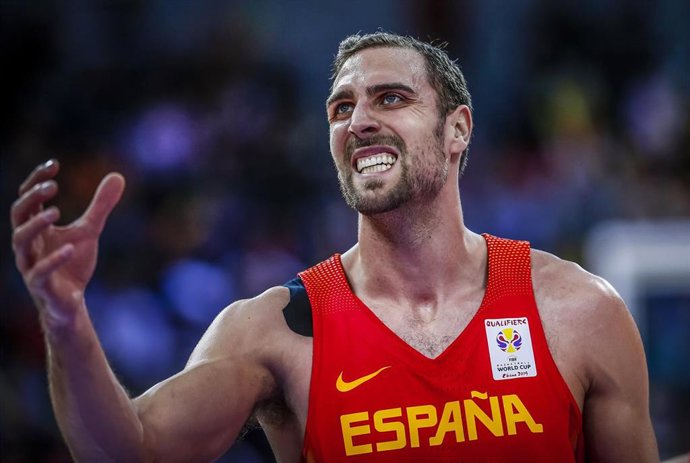 Pablo Aguilar, jugador de la selección nacional de baloncesto