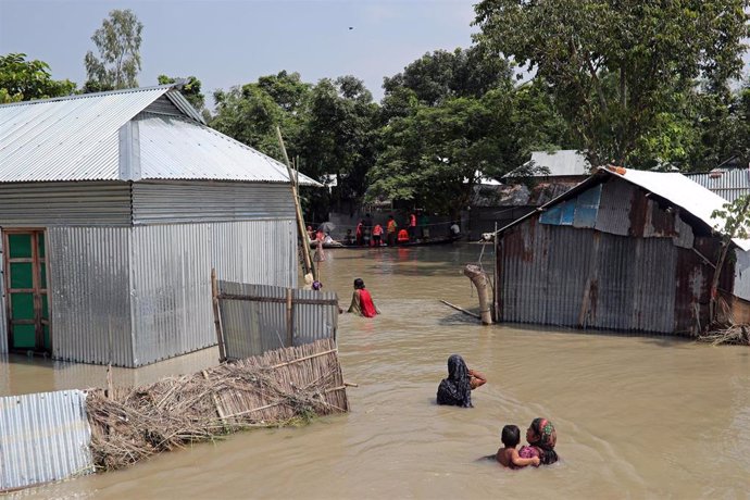 Inundaciones en Jamalpur (Bangladesh)