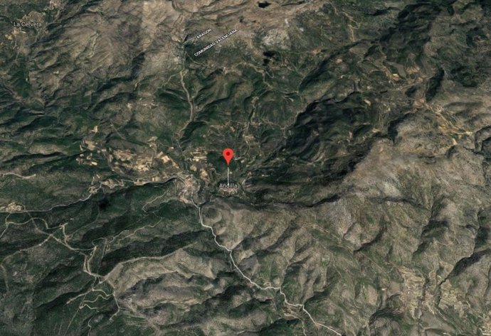 Localización de Andilla (Valencia)