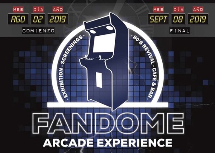 Cartel promocional de la exposición 'Fandome Arcade Experience'