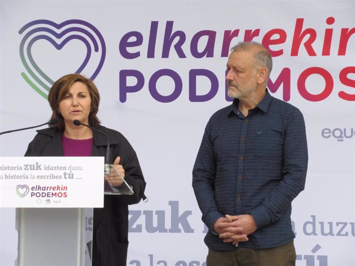 Pilar Garrido y Roberto Uriarte (Elkarrekin Podemos)