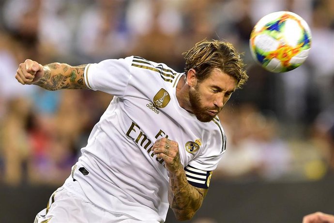 Sergio Ramos en un partido de la International Champions Cup