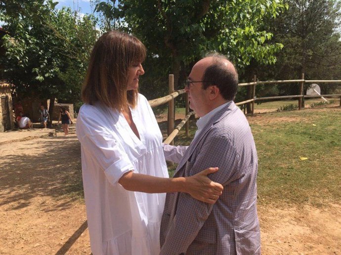 Idoia Mendia y Miquel Iceta