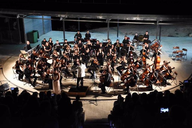 Fotos de archivo: actuación de la Jonomur en Calasparra, 2019.