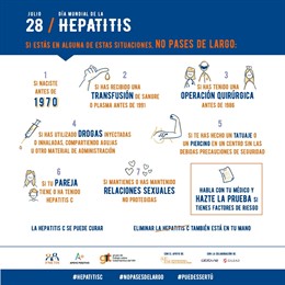 Infografia enmarcada a la campanya de sensibilització 'Pots Ser Tu' sobre el diagnstic de l'Hepatitis C.