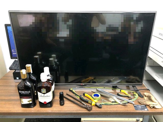 Imatge del material incautat a l'operatiu