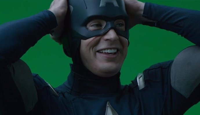 Imagen de Chris Evans como el Capitán América en las tomas falsas de Vengadores: Endgame