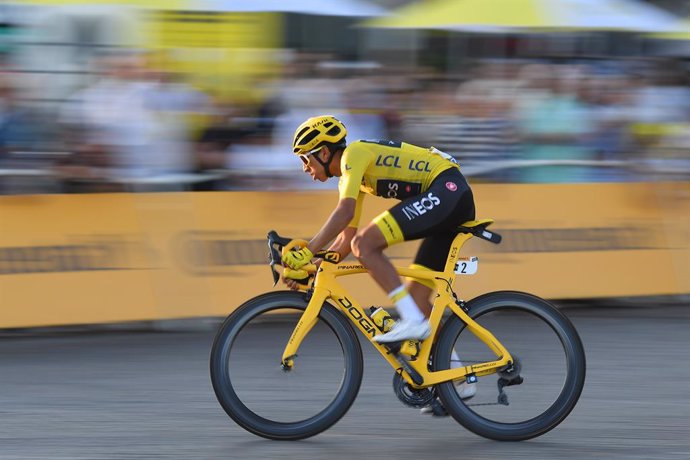 El ciclista colombiano Egan Bernal