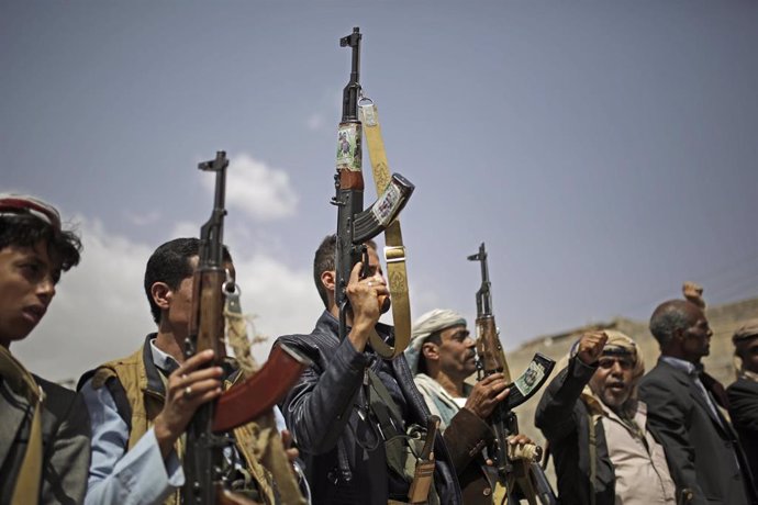 Milicianos huthis en Yemen. 