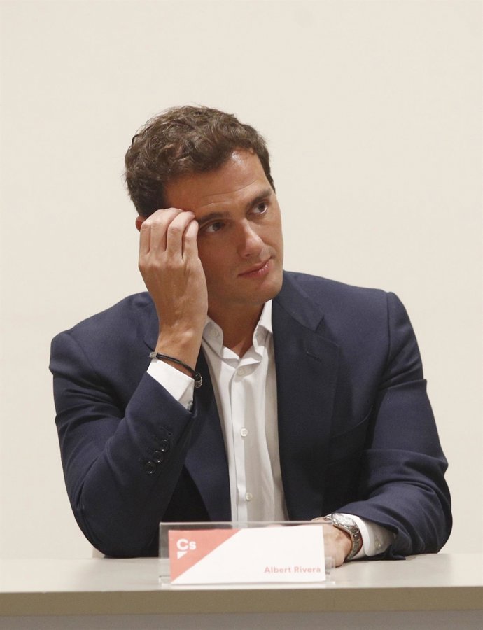 El presidente de Ciudadanos, Albert Rivera, preside la reunión extraordinaria del Consejo General de Ciudadanos en Madrid Marriott Auditorium, en la que se han nombrado nuevos cargos de la formación política.