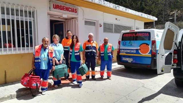 Personal de urgencias en el centro de salud