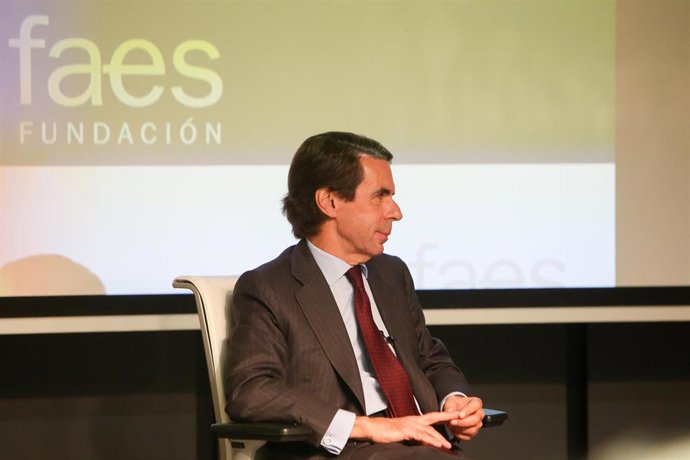 El expresidente del Gobierno y presidente de la Fundación FAES, José María Aznar, presenta la actualización del informe de FAES América Latina.  