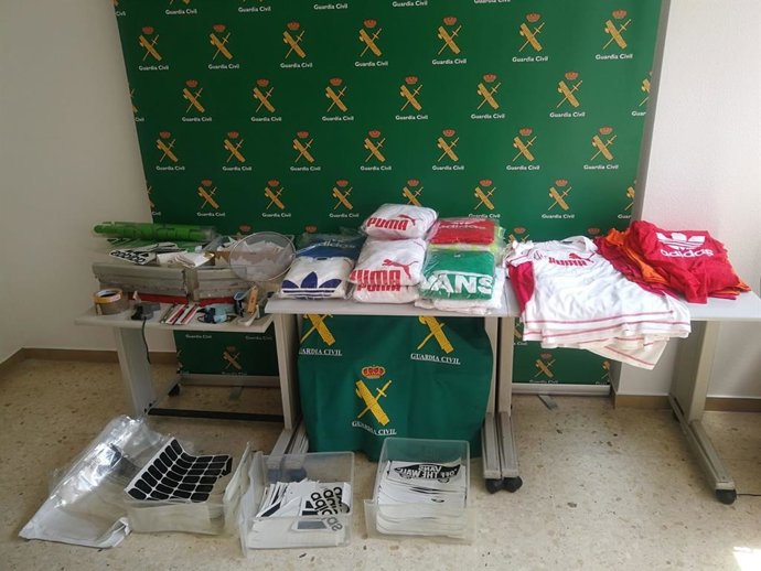 Algunhas das pezas incautadas