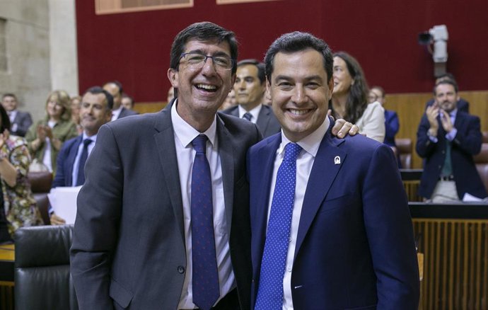 Juan Marín y Juanma Moreno