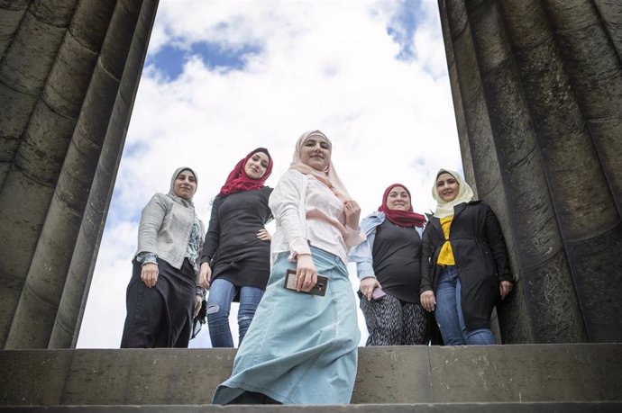 Refugiadas sirias que viven en Glasgow, fotografiadas en Edimburgo