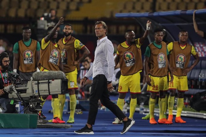 Hervé Renard durante la Copa de África 2019