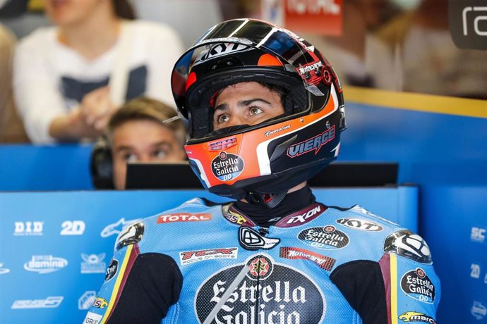 Xavi Vierge en el box del circuito de Assen