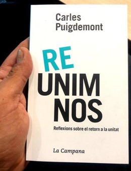 La portada del nuevo libro de Carles Puigdemont