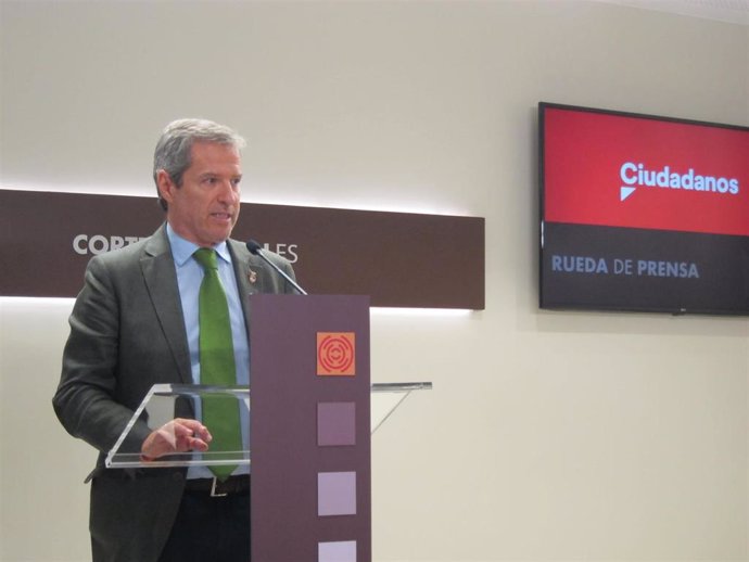El portavoz de Cs en las Cortes de Aragón, Daniel Pérez