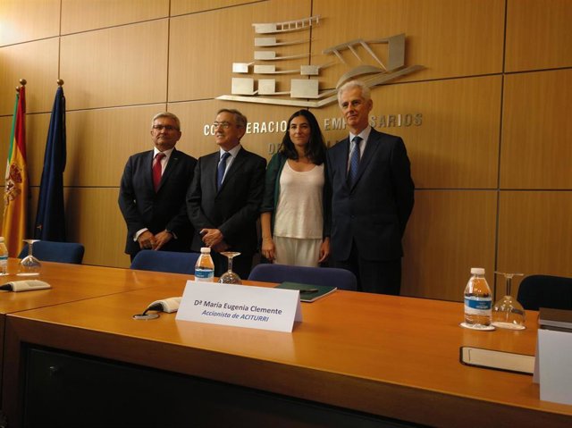 Manuel Huertas, Ginés Clemente, María Eugenia Clemente y Bartolomé Lora.