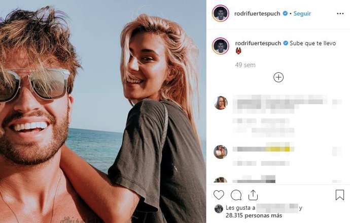 Captura de una fotografía del instagram de Rodrigo Fuertes Puch