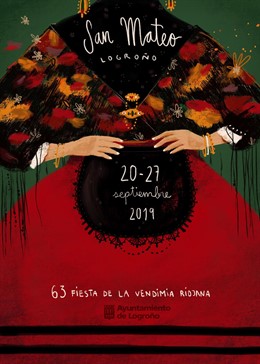 El cartel de Naiara Arrieta, ganador para las fiestas de San Mateo 2019