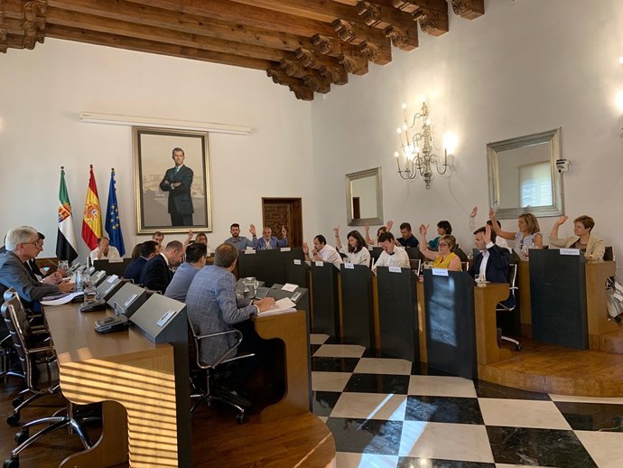Pleno de la Diputación de Cáceres.
