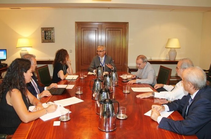 El pleno del CSN se reúne con Juan Carlos Lentijo, director general adjunto del OIEA